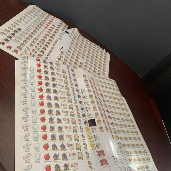 Assorted Sticker Lot - Assorted Brands & Themes Christmas, Peace, Sports, Foil - Picture 8 of 16